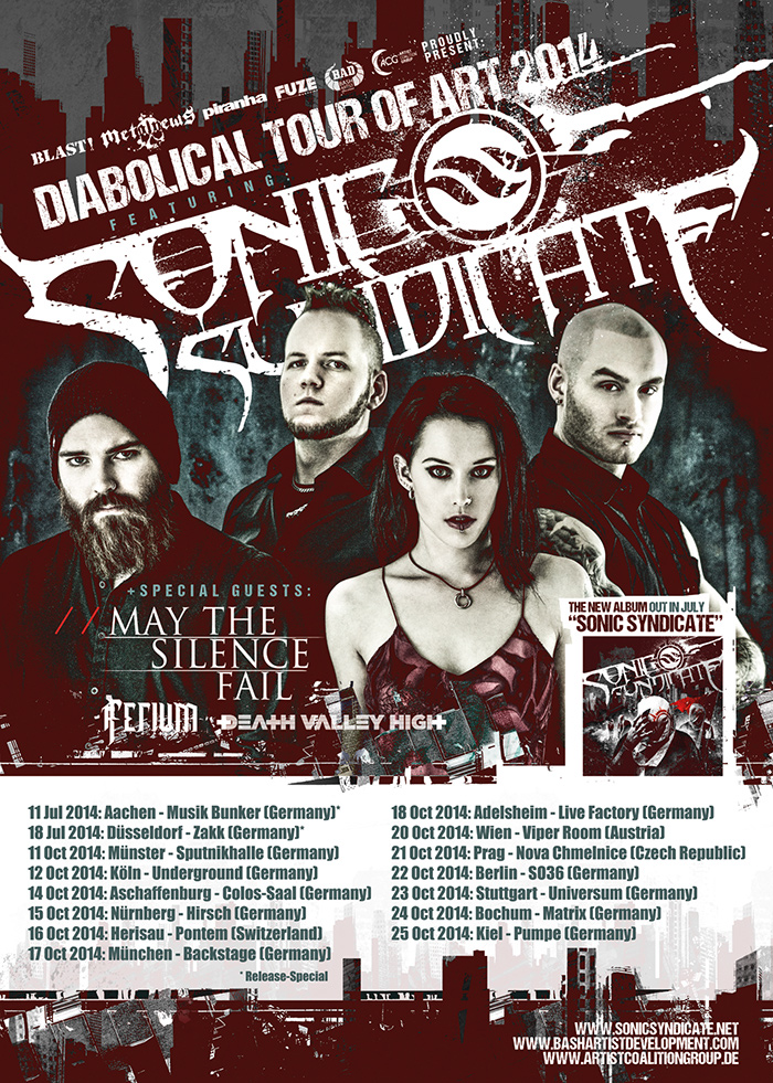 SONIC SYNDICATE - auf Headliner-Tour im Herbst