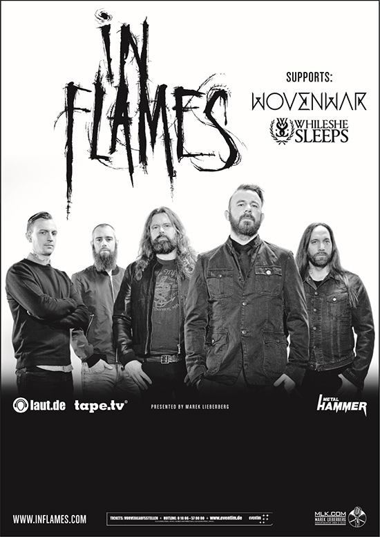 WHILE SHE SLEEPS - on tour with In Flames and Wovenwar