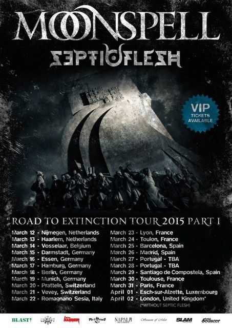 MOONSPELL Headliner-Tour in spring 2015