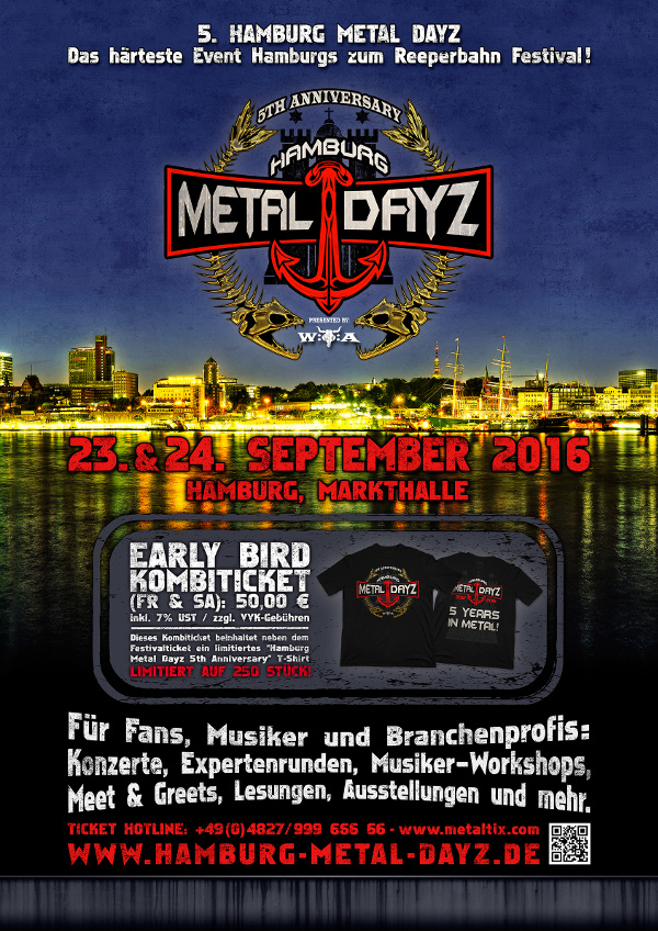 Hamburg Metal Dayz 2016 Early Bird-Tickets