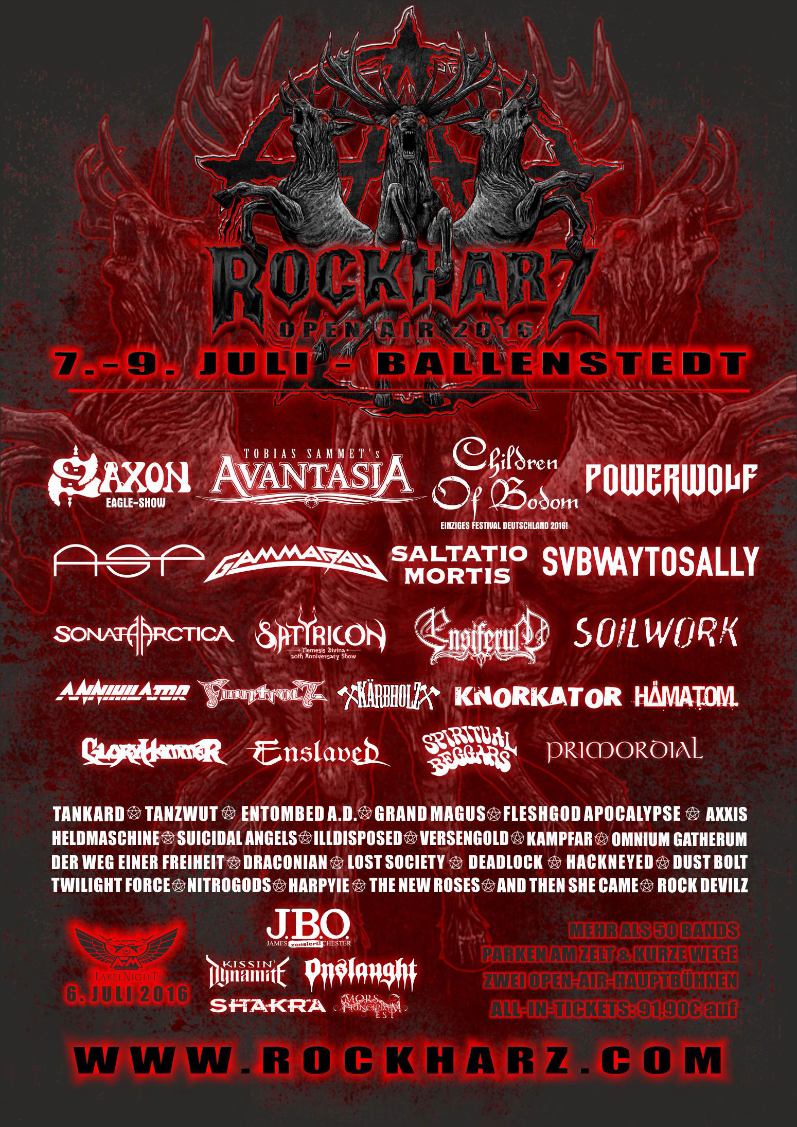 ROCKHARZ 2016: Daily billing announced