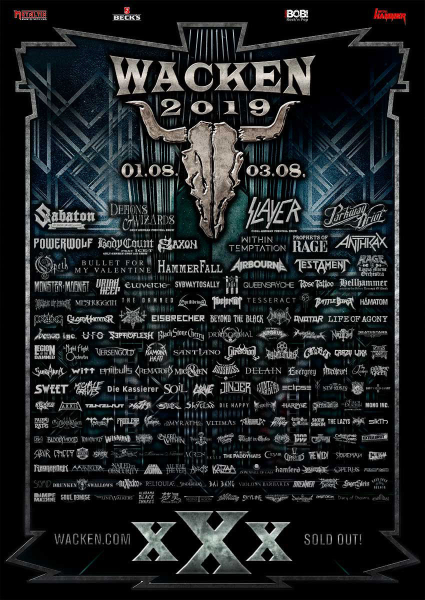 W:O:A 2019: Wacken Open Air confirms 53 new bands at Easter!